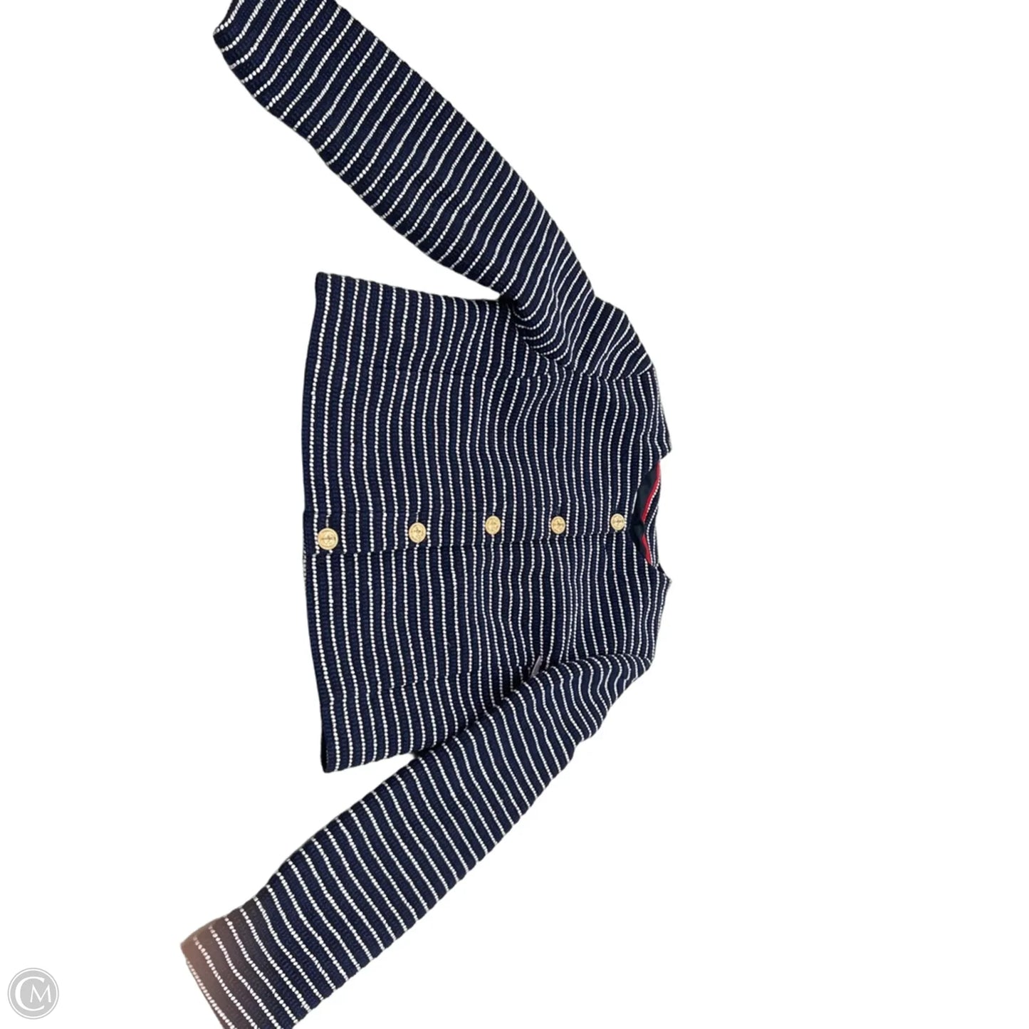 Blazer By J. Crew In Blue & White, Size: 10