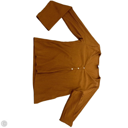 Top Long Sleeve By J. Crew In Tan, Size: M