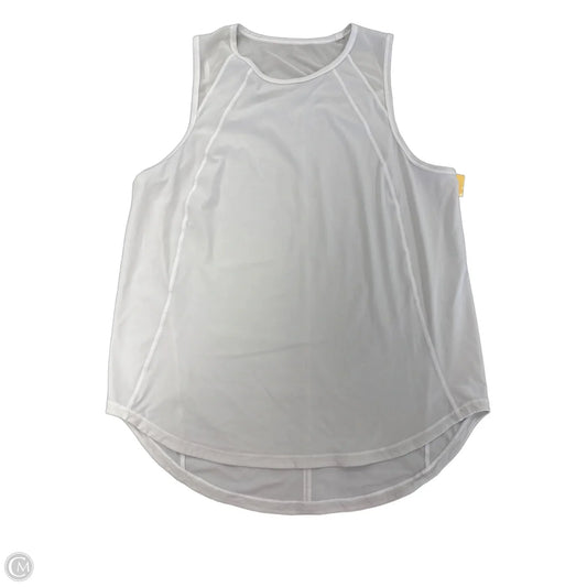 Athletic Tank Top By Lululemon In White, Size: Xl