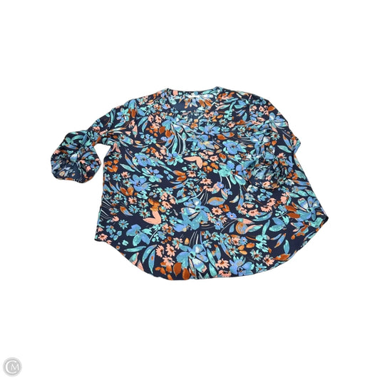 Top 3/4 Sleeve By Maurices In Blue, Size: Xxl