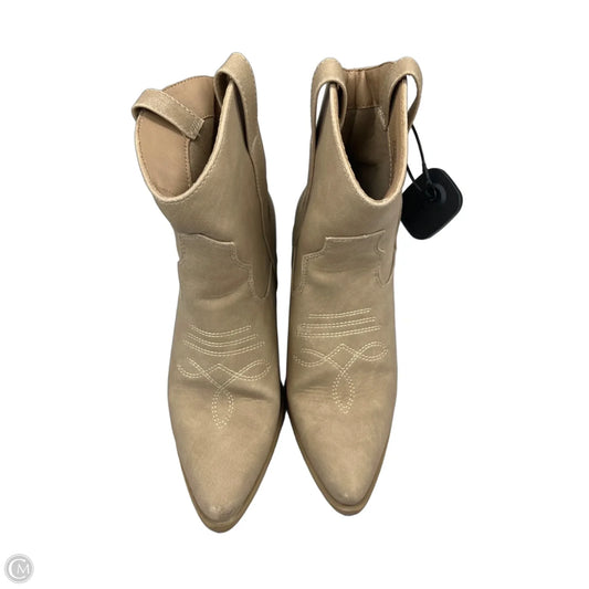 Boots Ankle Heels By Rachel Zoe In Beige, Size: 6.5
