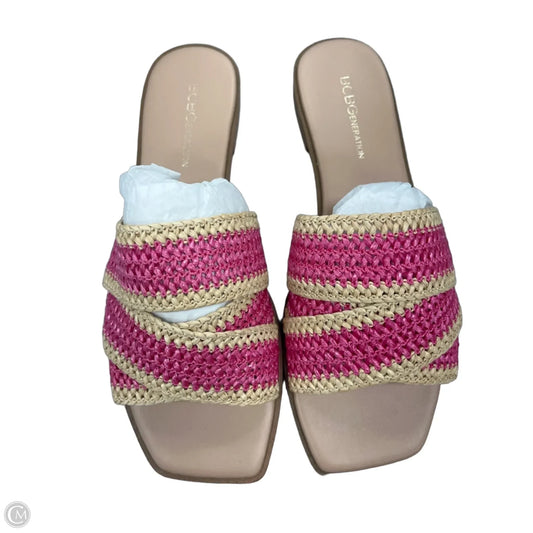 Sandals Flats By Bcbgeneration In Pink, Size: 9.5