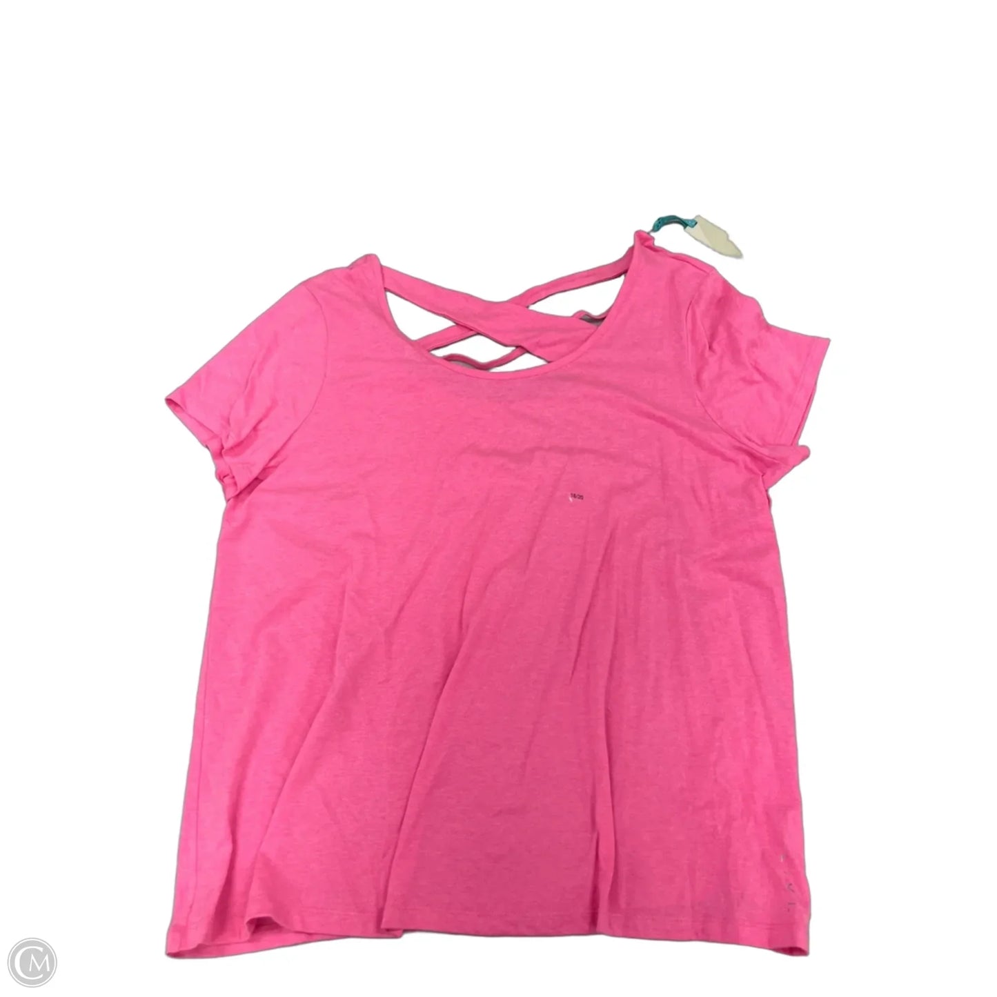 Athletic Top Short Sleeve By Livi Active In Pink, Size: 1x
