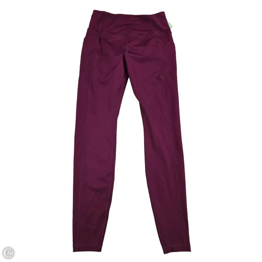 Athletic Leggings By Avia In Red, Size: S