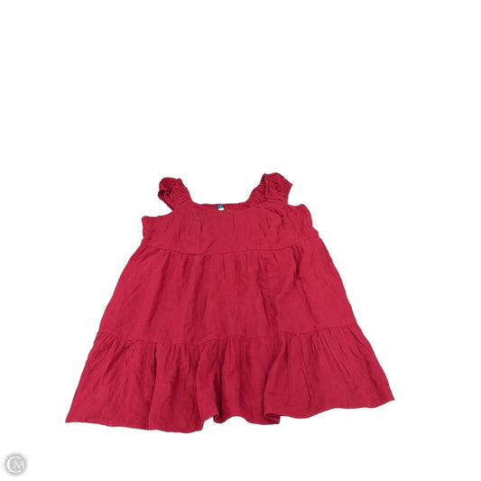 Dress Casual Midi By Old Navy In Red, Size: 3x
