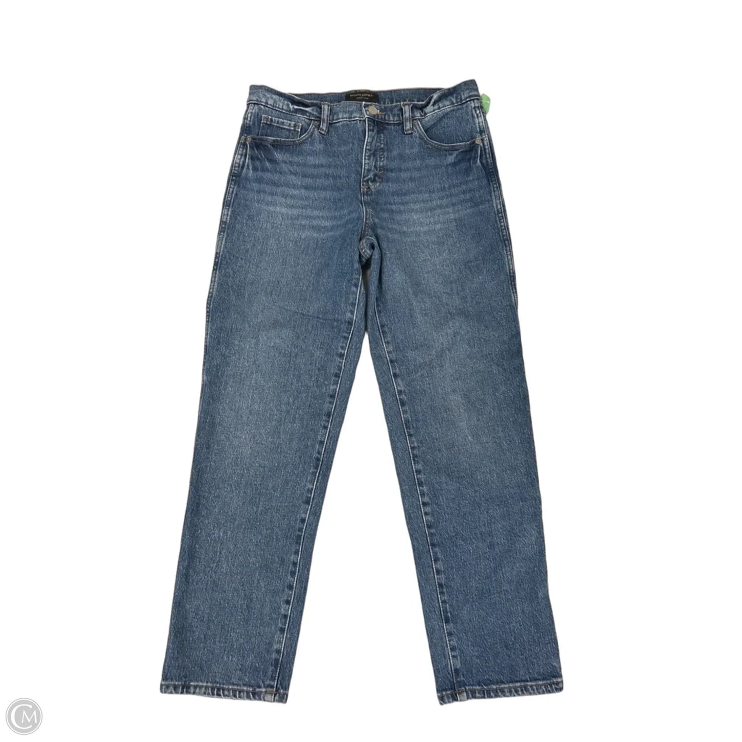 Jeans Straight By Banana Republic In Blue Denim, Size: 4