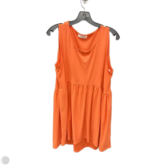 Tank Top By Zenana In Orange, Size: Xl
