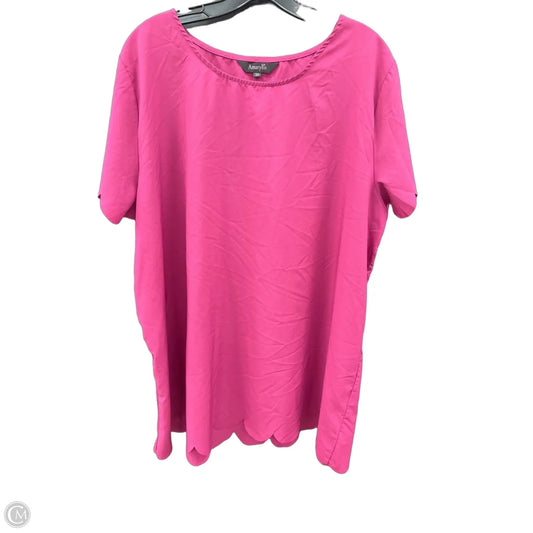Top Short Sleeve By Cme In Pink, Size: 3x