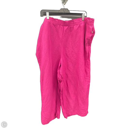 Pants Cropped By H&m In Pink, Size: Xxl