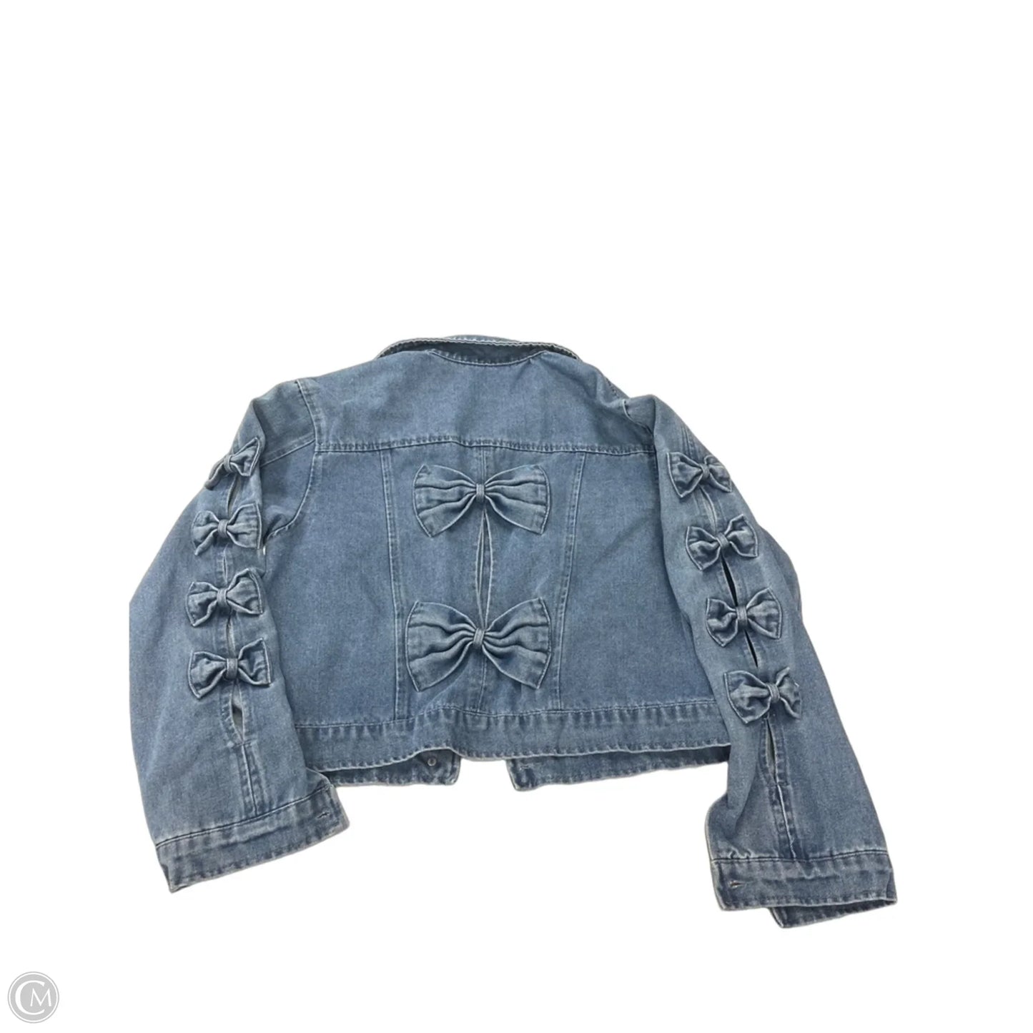 Jacket Denim By Miss Sparkling In Blue Denim, Size: S