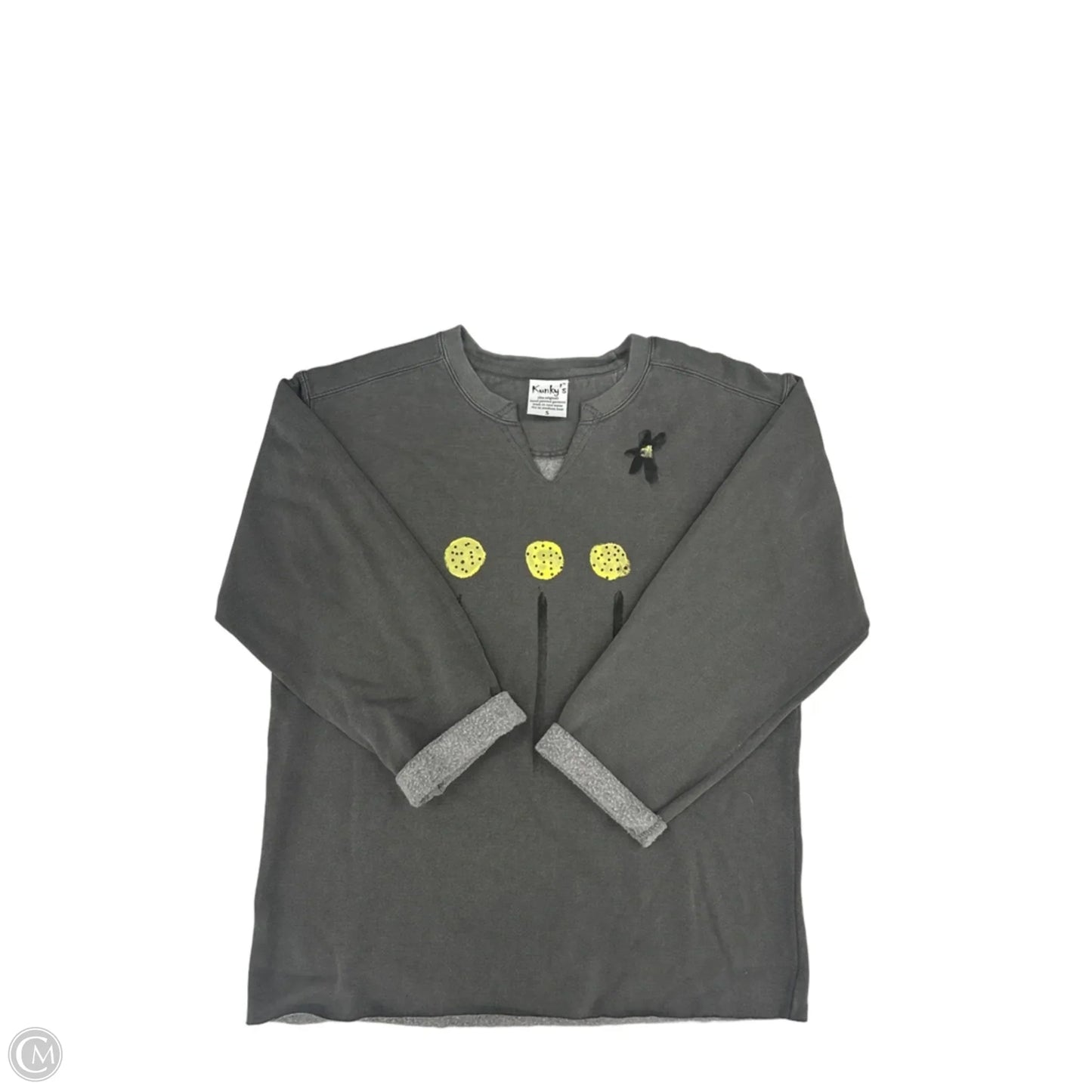 Sweatshirt Crewneck By Cmc In Grey, Size: S