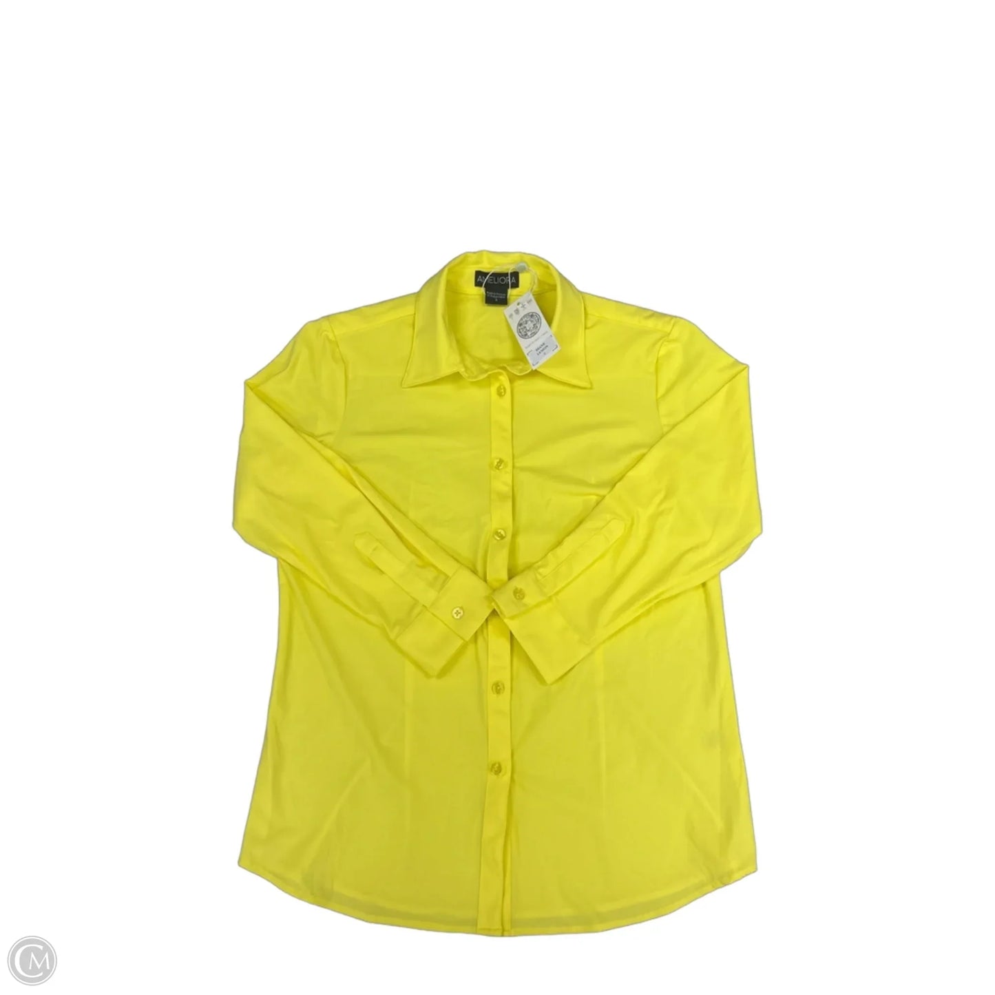 Top Long Sleeve By Cmc In Yellow, Size: S