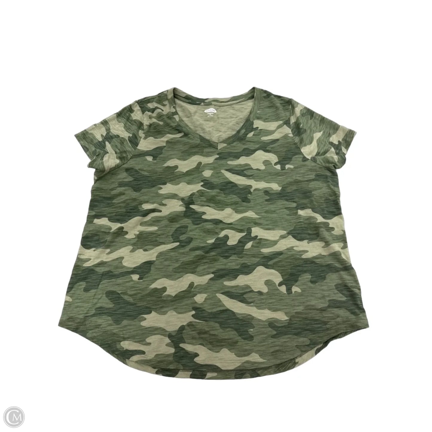 Top Short Sleeve Basic By Old Navy In Camouflage Print, Size: Xl