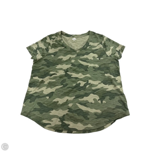 Top Short Sleeve Basic By Old Navy In Camouflage Print, Size: Xl