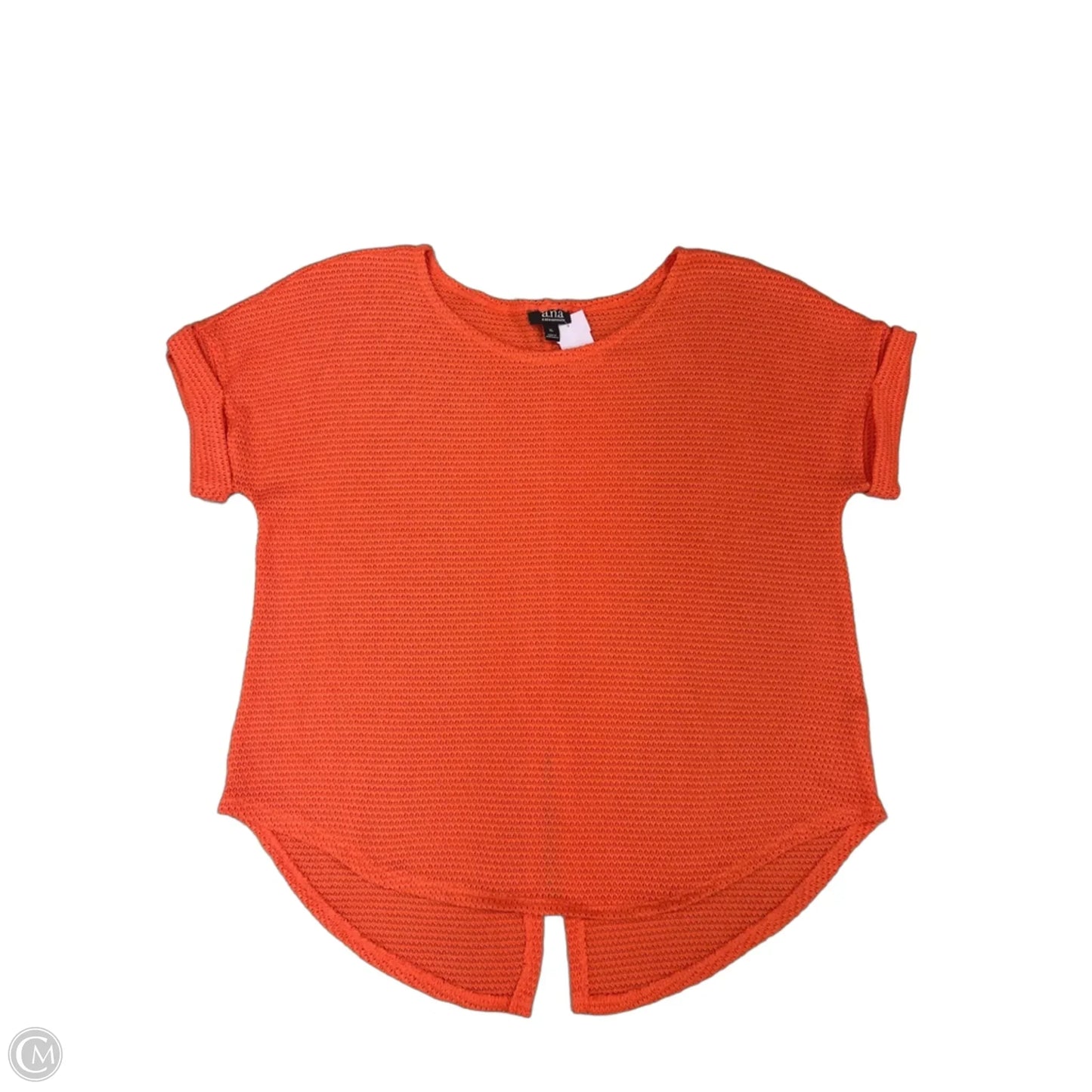Top Short Sleeve By Ana In Orange, Size: Xl