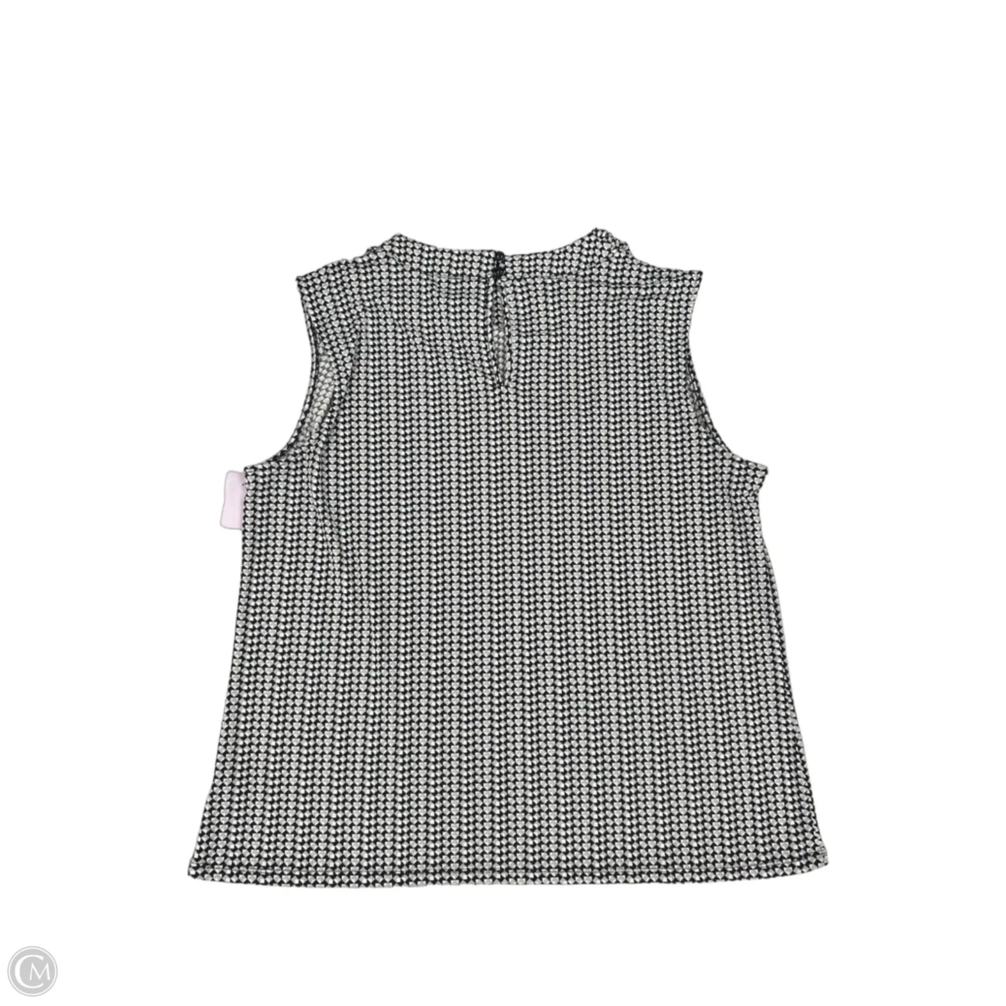 Top Sleeveless By Worthington In Black & White, Size: Xl