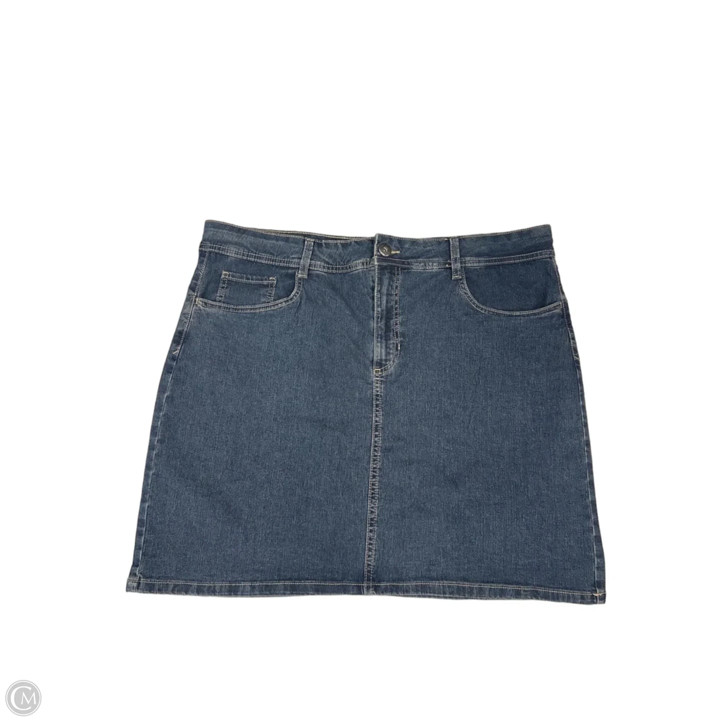 Skort By St Johns Bay In Blue Denim, Size: 16