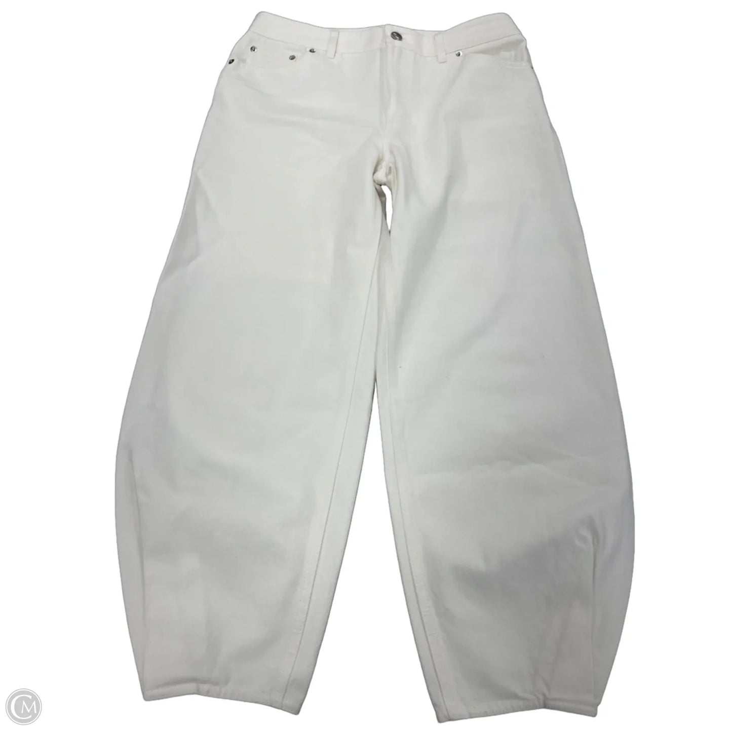 Jeans Straight By Tibi In White Denim, Size: 4