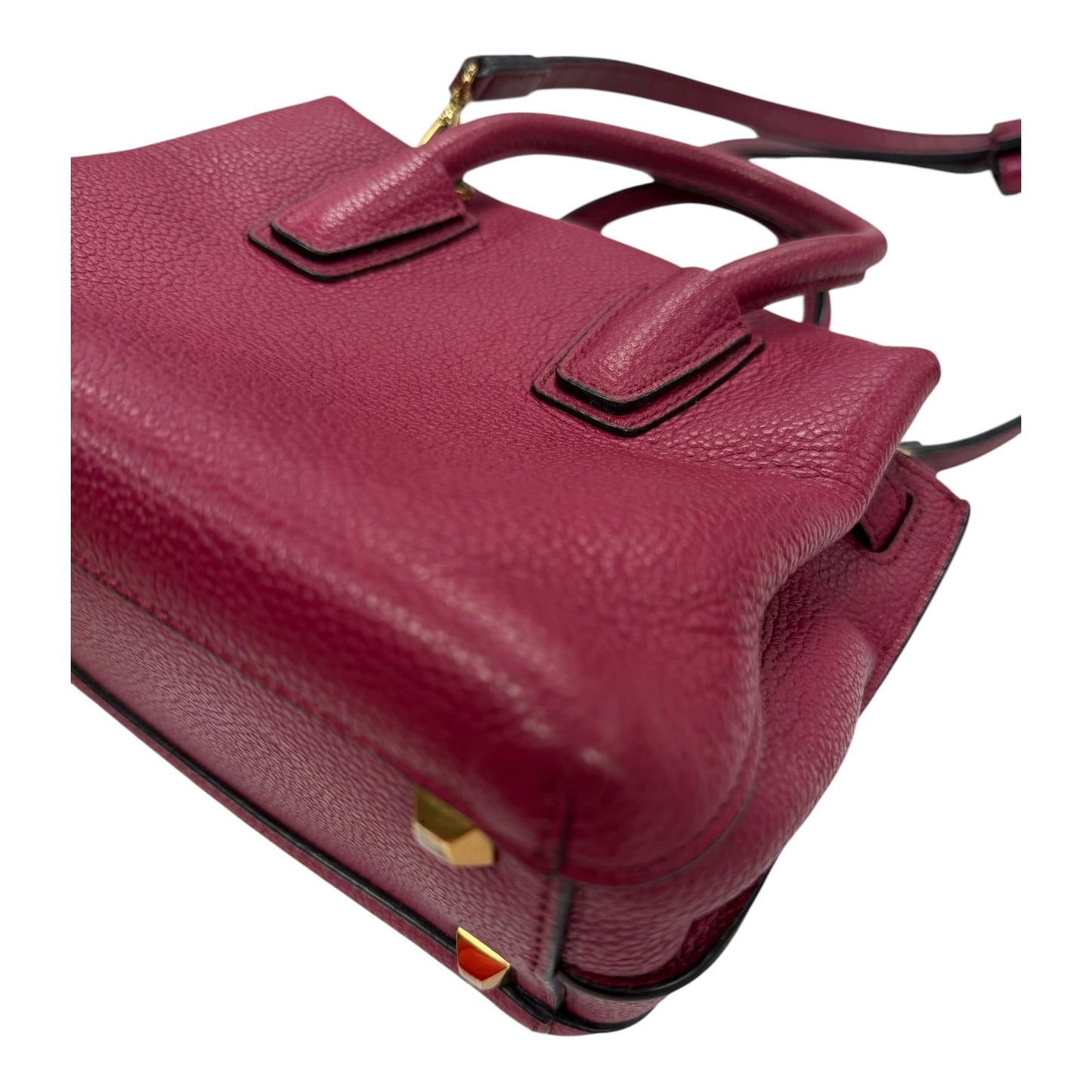 Handbag Luxury Designer By Mcm In Pink, Size:Small