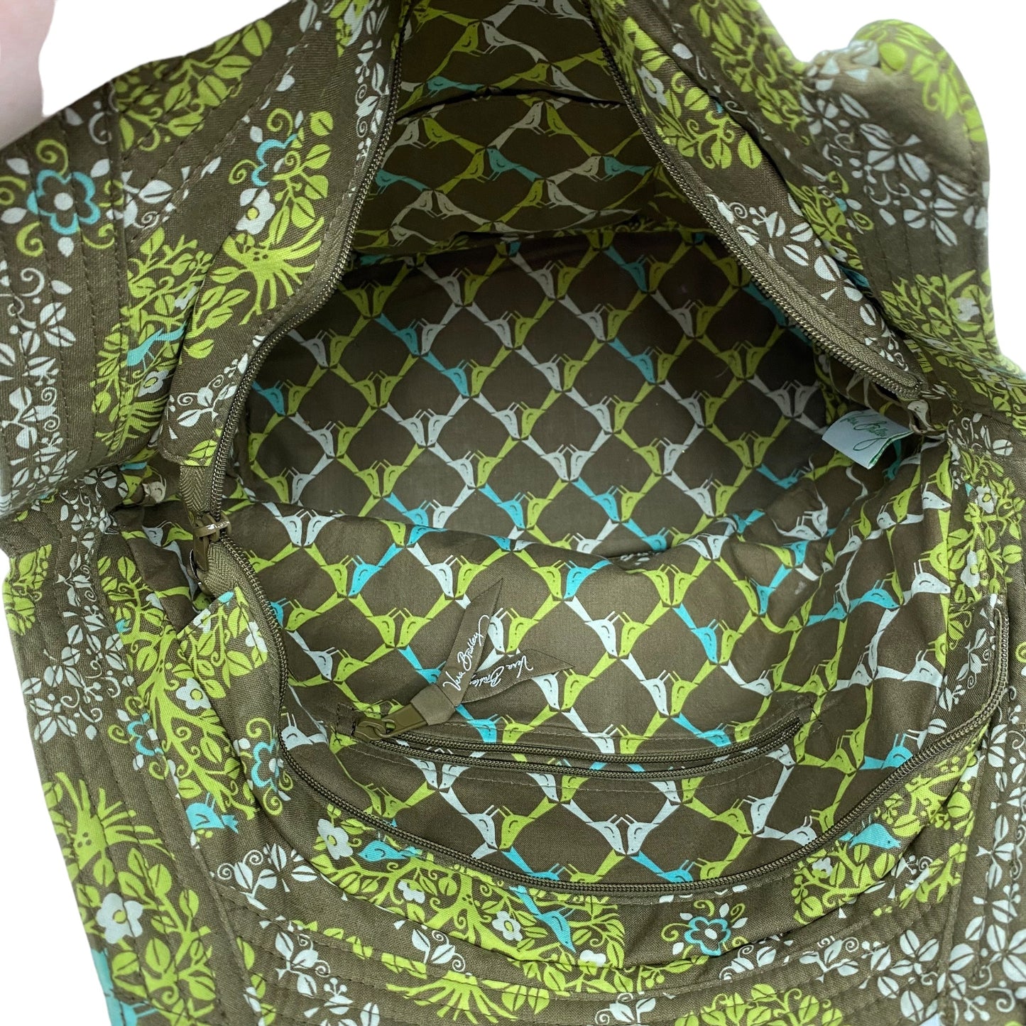 GREEN HANDBAG by VERA BRADLEY Size:MEDIUM