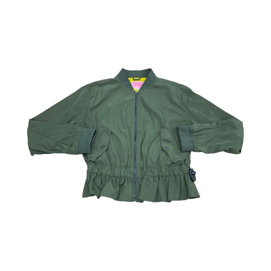 Jacket Designer By Kate Spade In Green, Size:M
