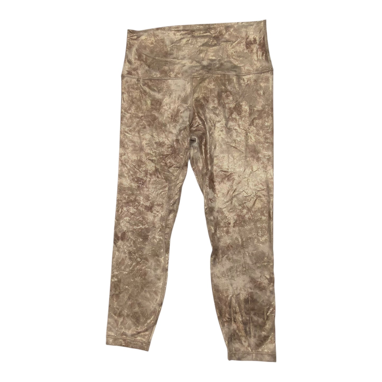 Athletic Leggings By Lululemon In Bronze, Size:10