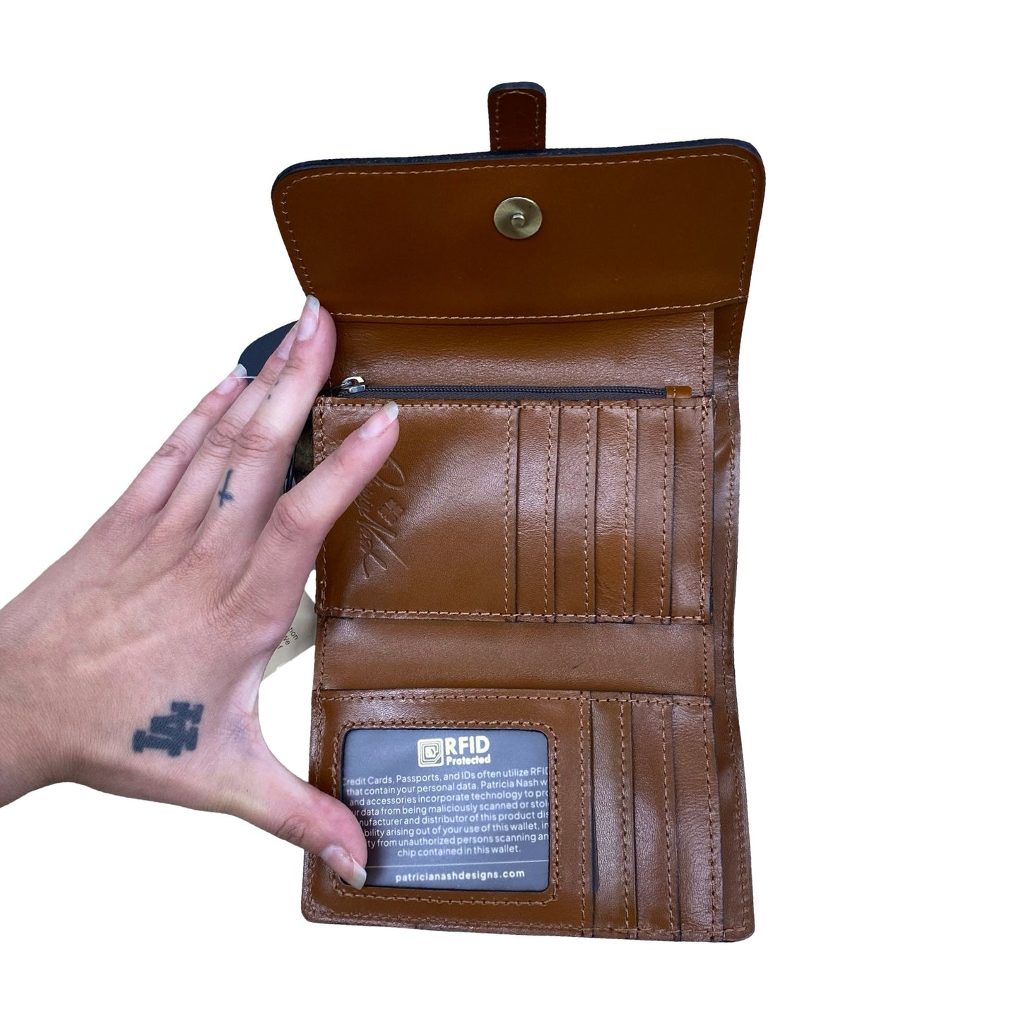 Wallet Designer By Patricia Nash In Brown, Size:Small
