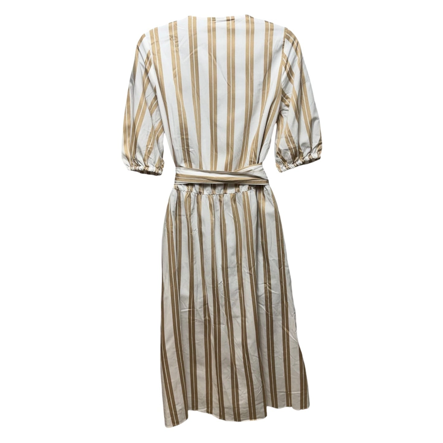 Wrap Dress Casual Midi By Ann Taylor In Striped Pattern, Size: S Tall