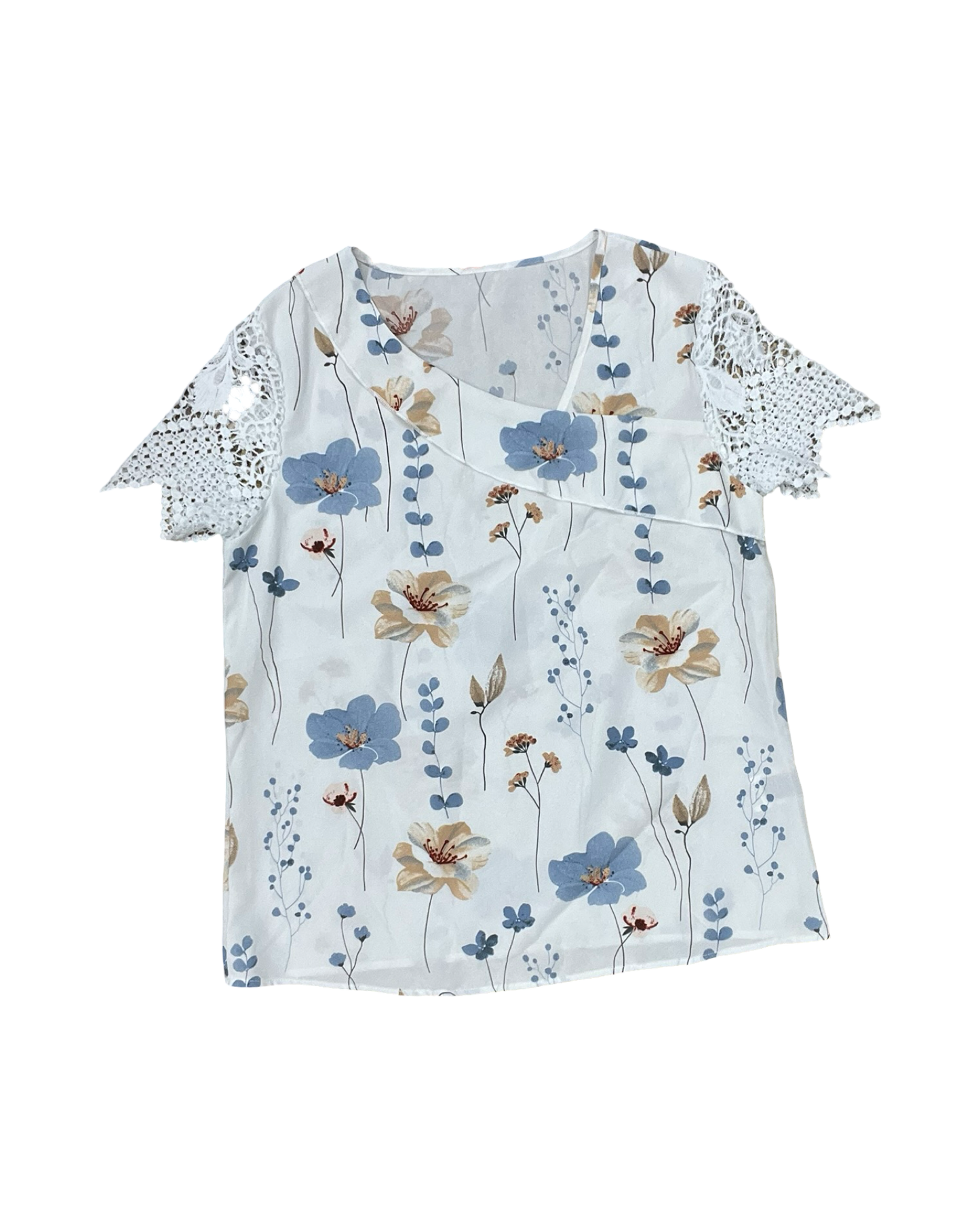 Top Ss By Shein In Floral Print, Size:M