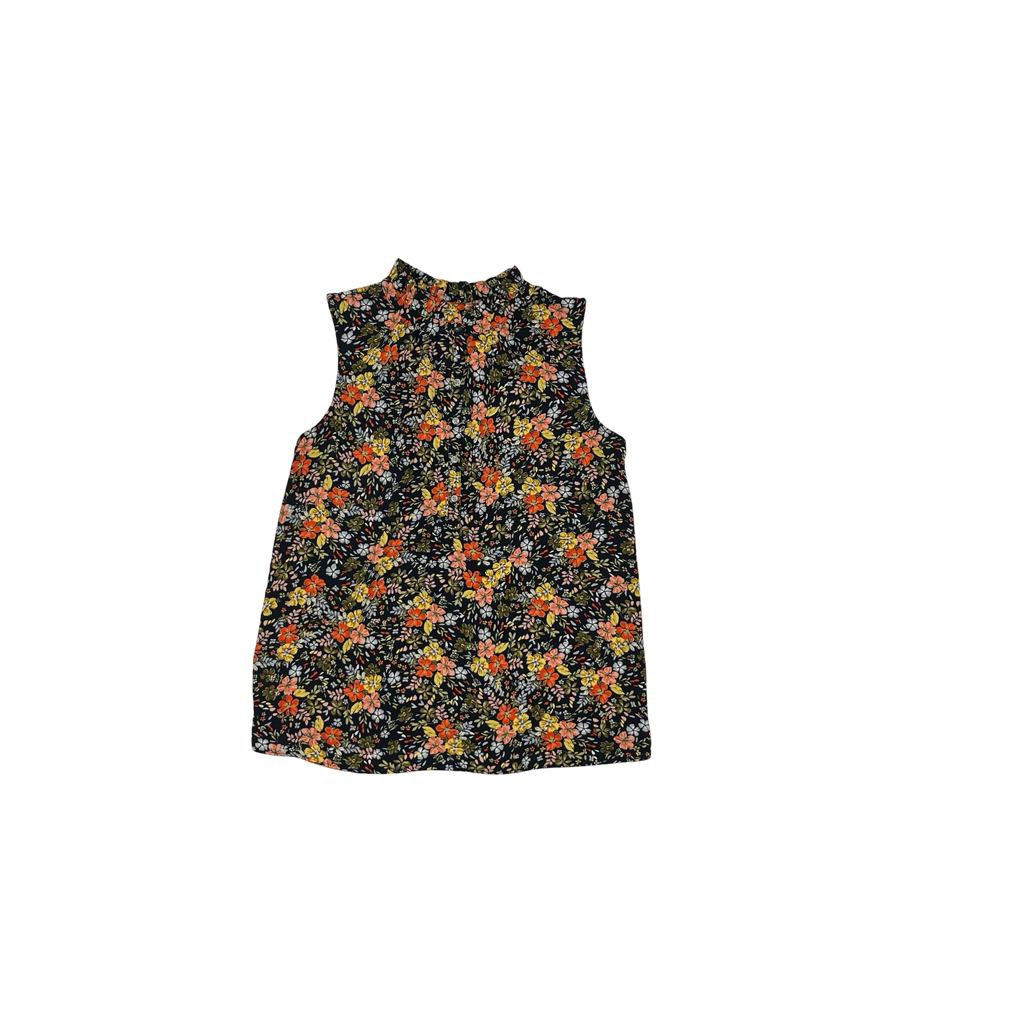 Blouse Sleeveless By Loft In Floral Print, Size:S