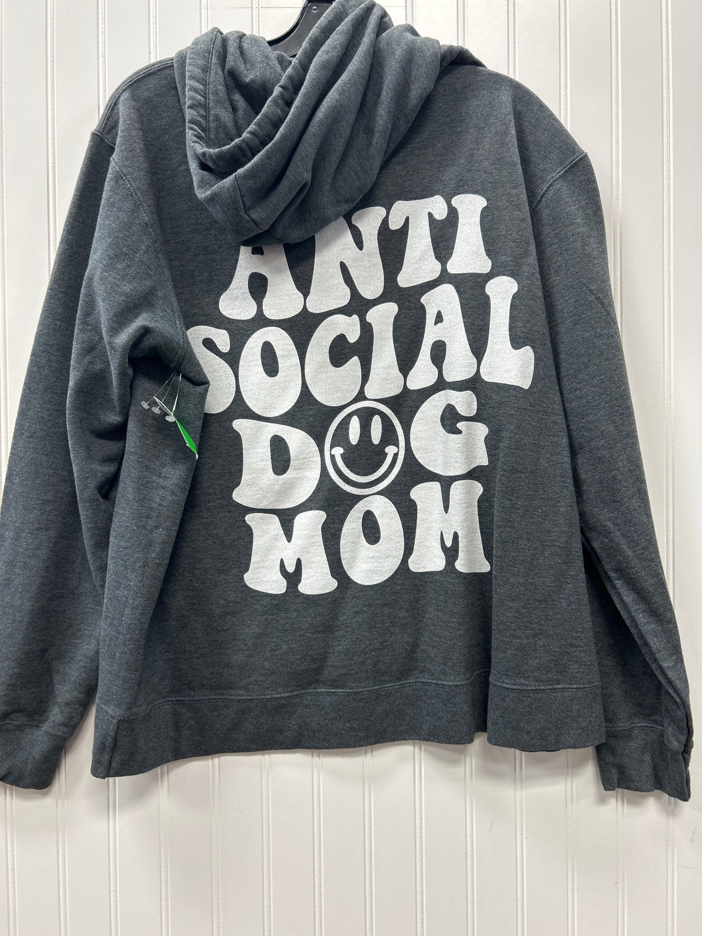 Sweatshirt Hoodie By Port & Company In Grey, Size:L