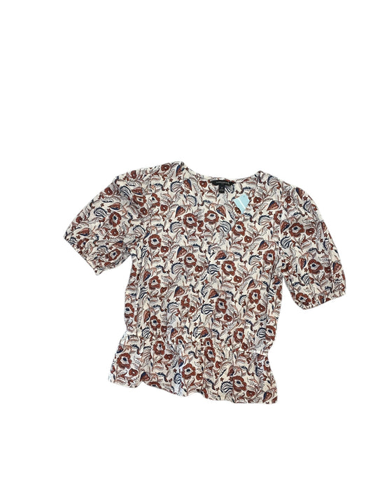 Blouse Ss By Banana Republic In Floral Print, Size:S