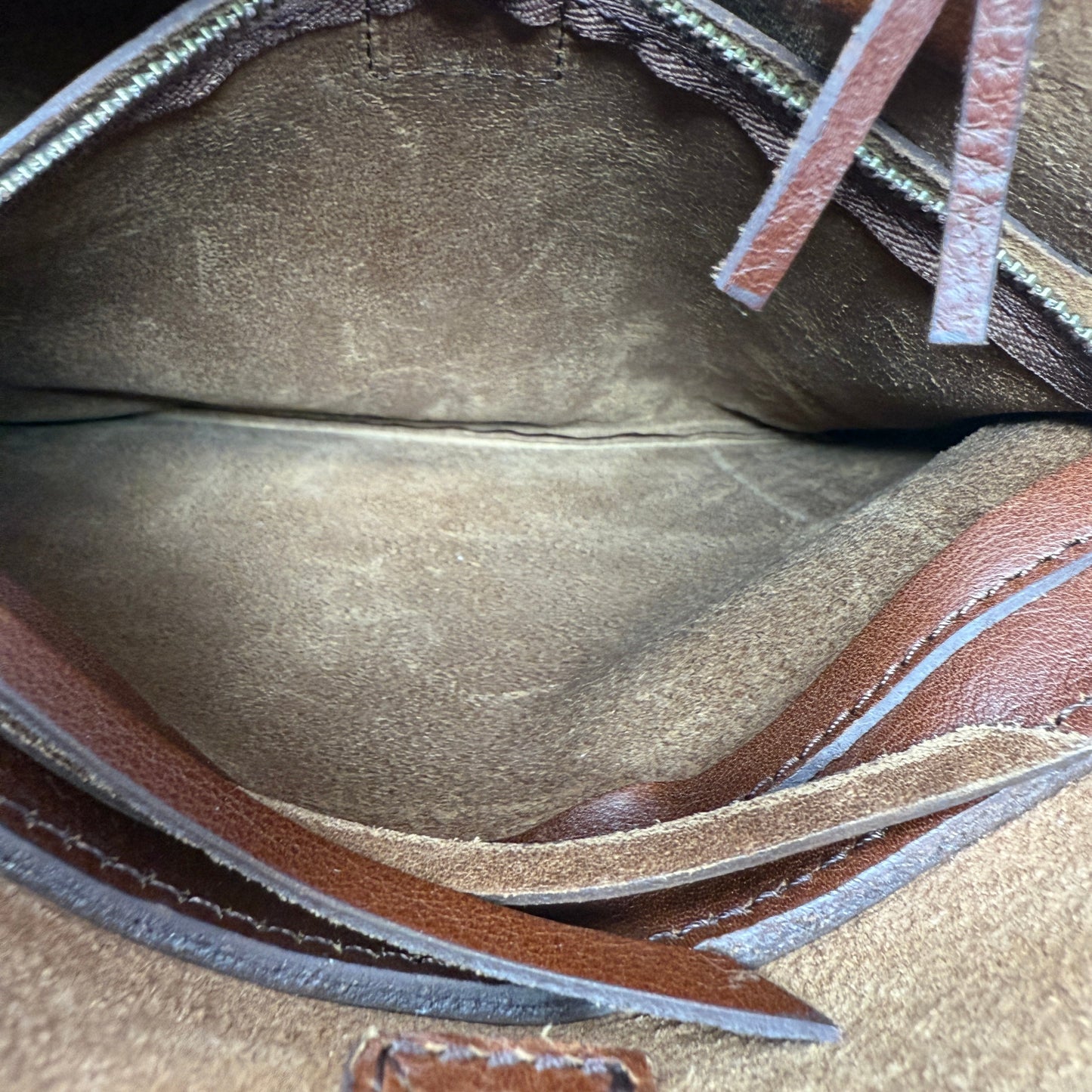 Marin Leather Tote By Madewell, Size: Large