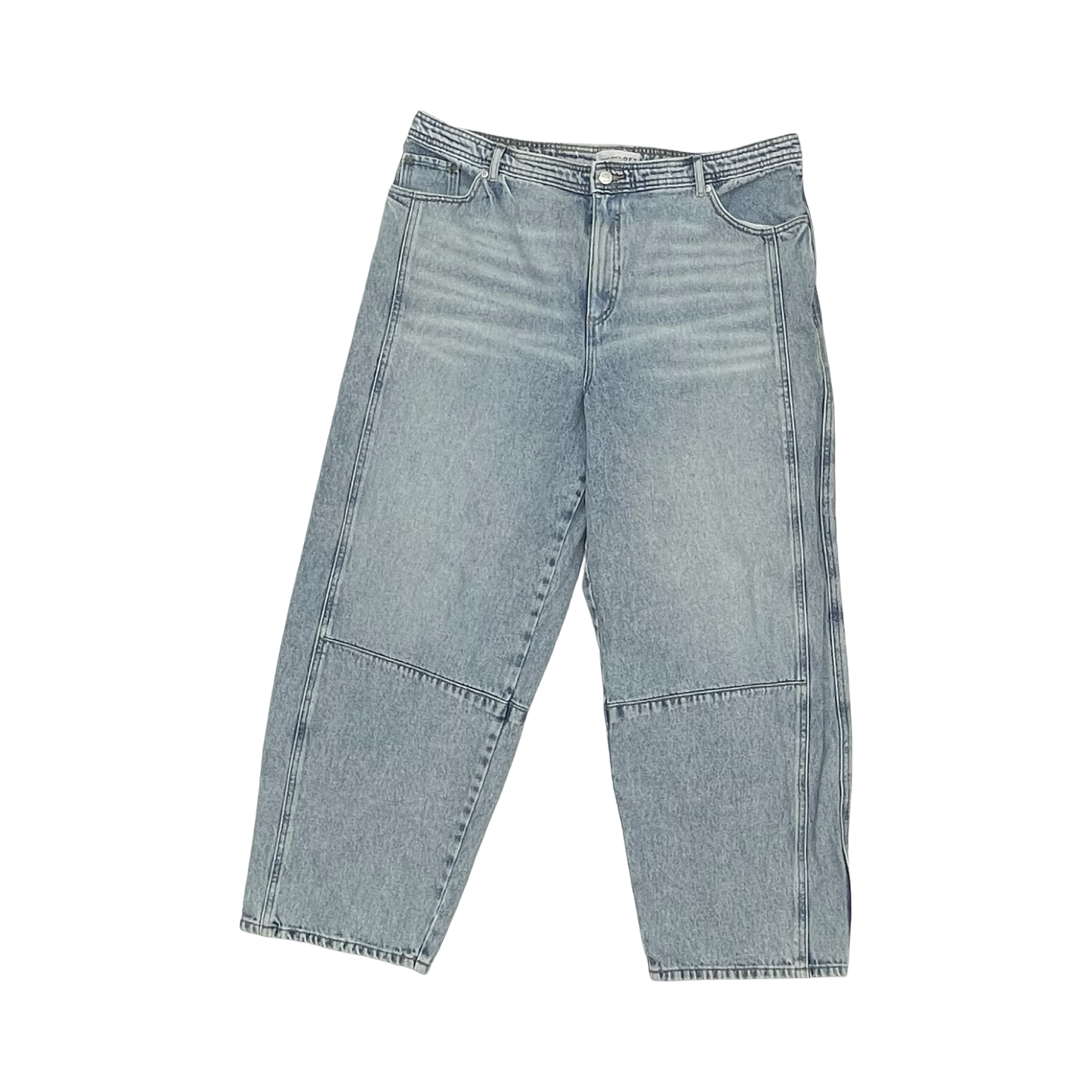 Jeans Straight By Loft In Blue Denim, Size:16