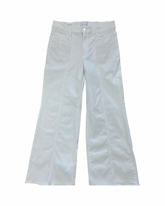 Jeans Wide Leg By White House Black Market In White Denim, Size:12