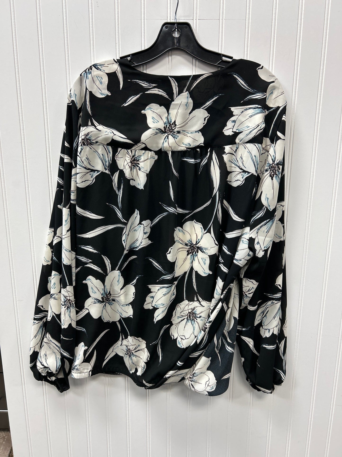 Blouse Ls By Torrid In Black, Size:3X