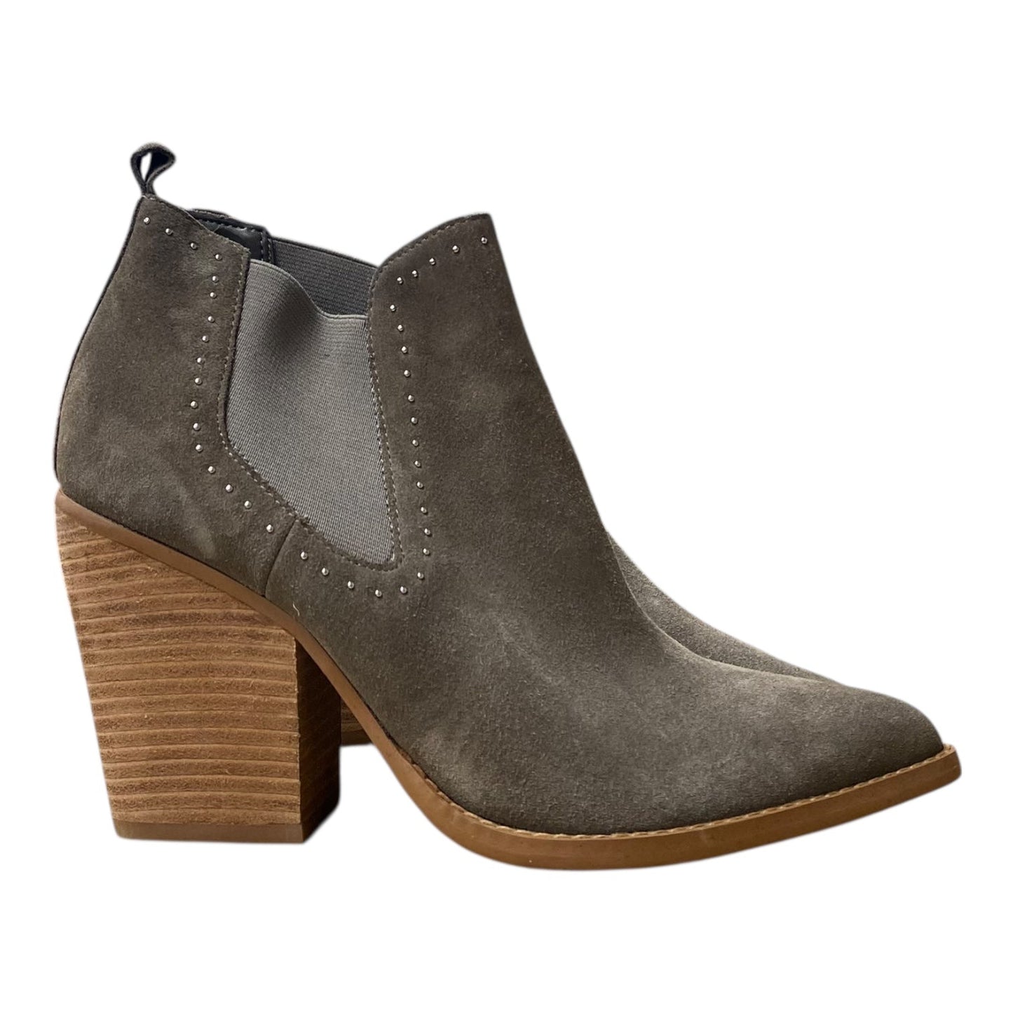 Boots Ankle Heels By Marc Fisher In Brown, Size:8.5