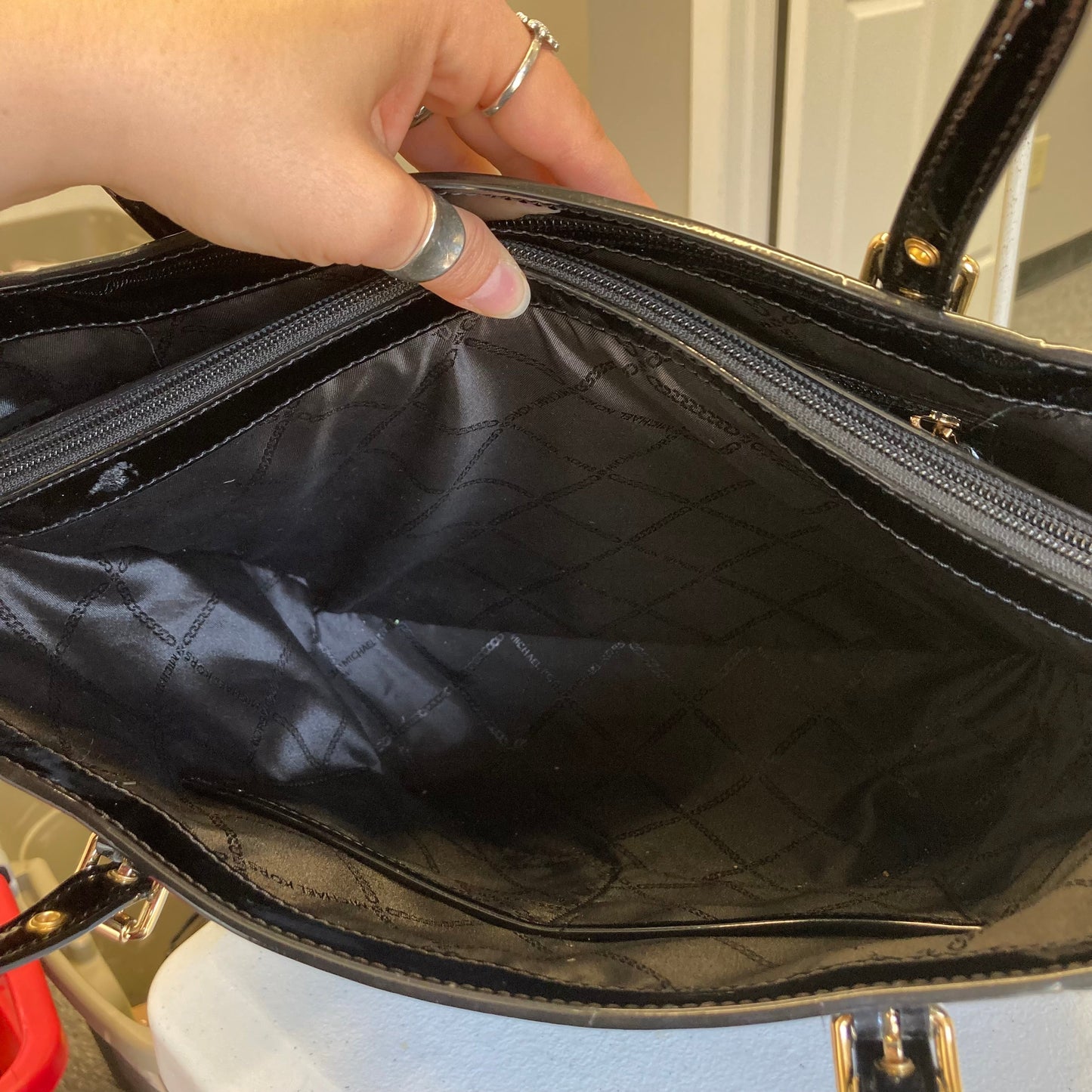 Handbag By Michael By Michael Kors In Black, Size:Large