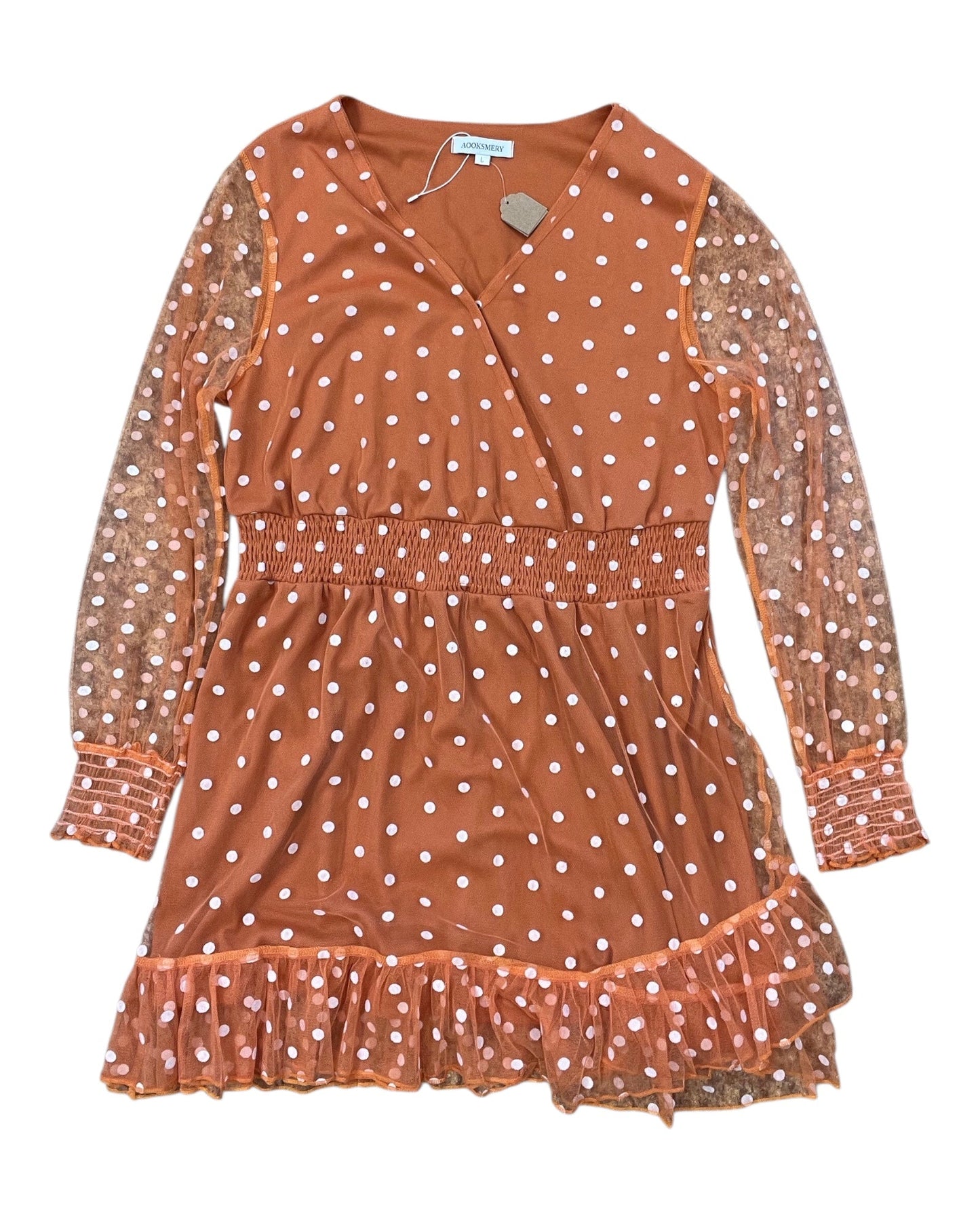 Dress Party Short By Clothes Mentor In Orange, Size:L