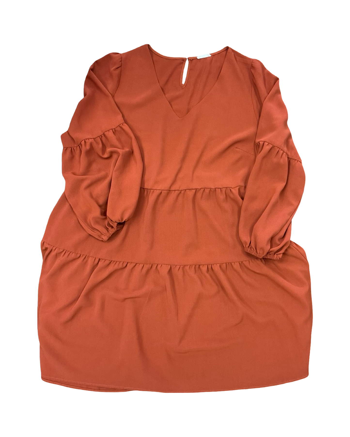 Dress Casual Midi By Clothes Mentor In Bronze, Size:3