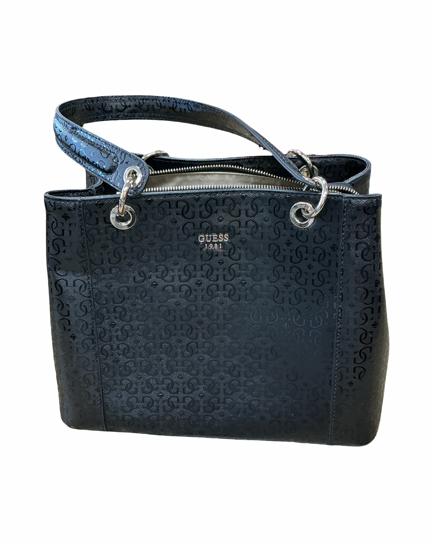 Handbag By Guess In Black, Size:Medium