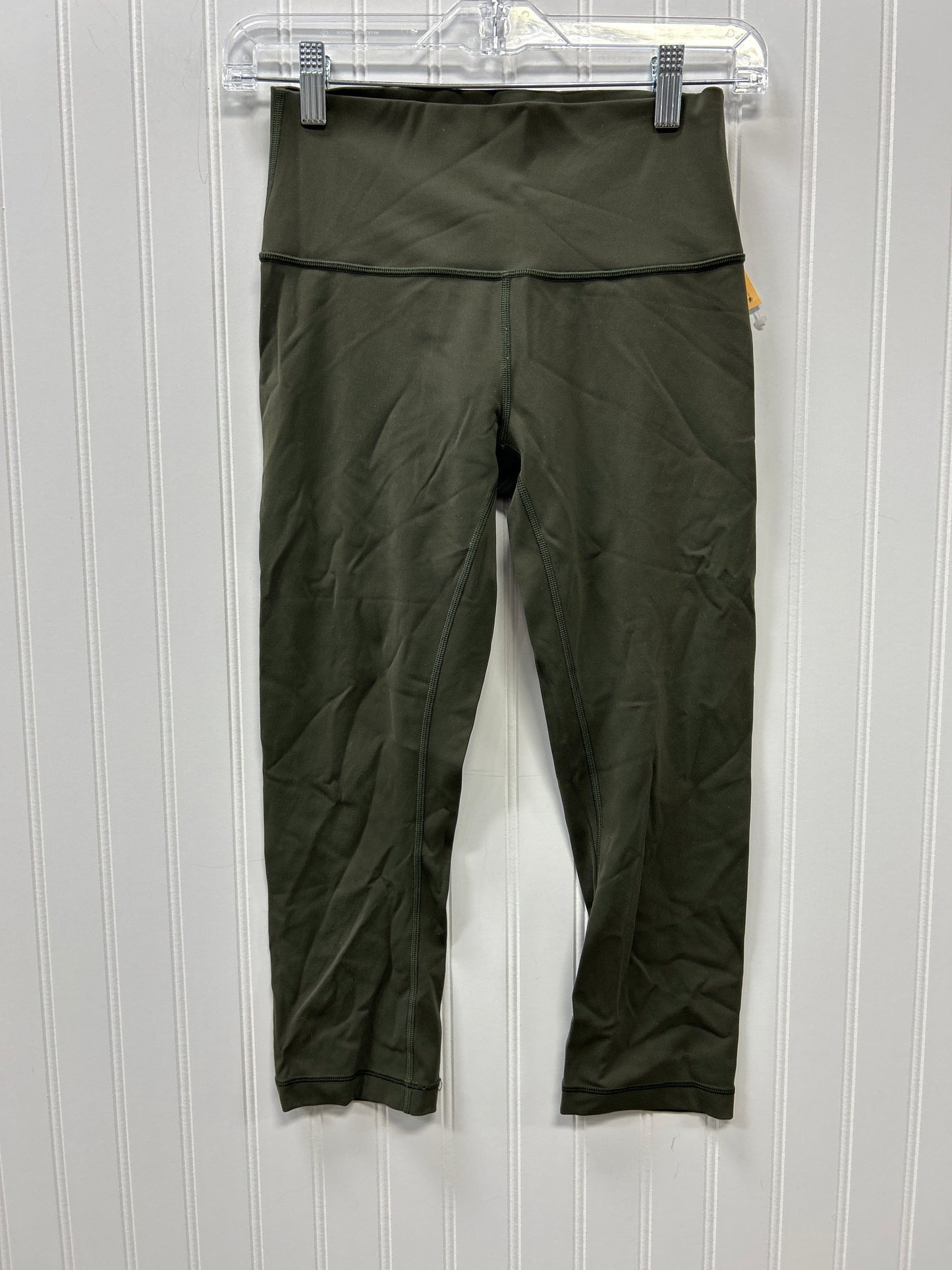 Athletic Leggings Capris By Lululemon In Green, Size:6