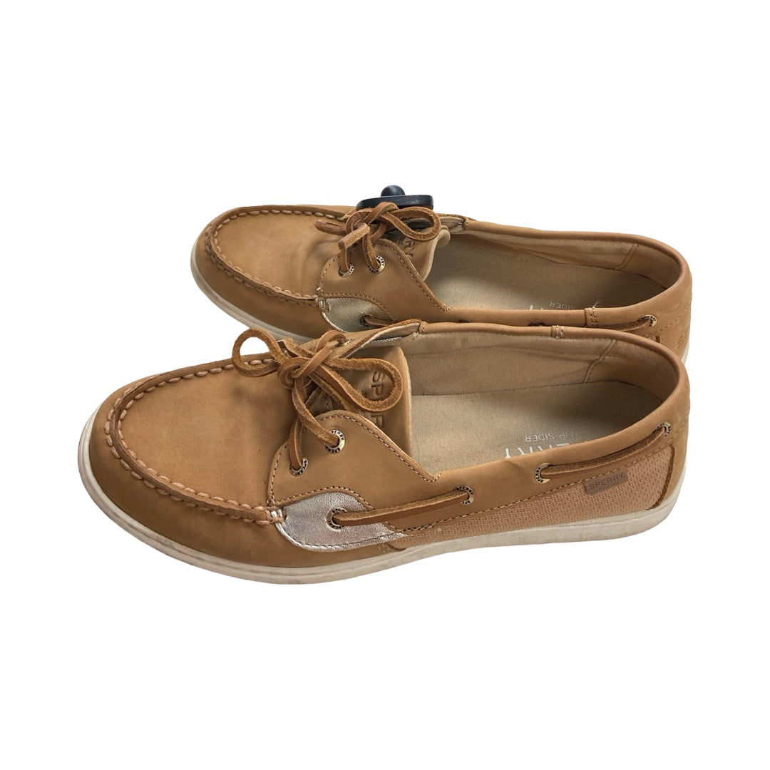 Shoes Flats By Sperry In Tan, Size:9.5