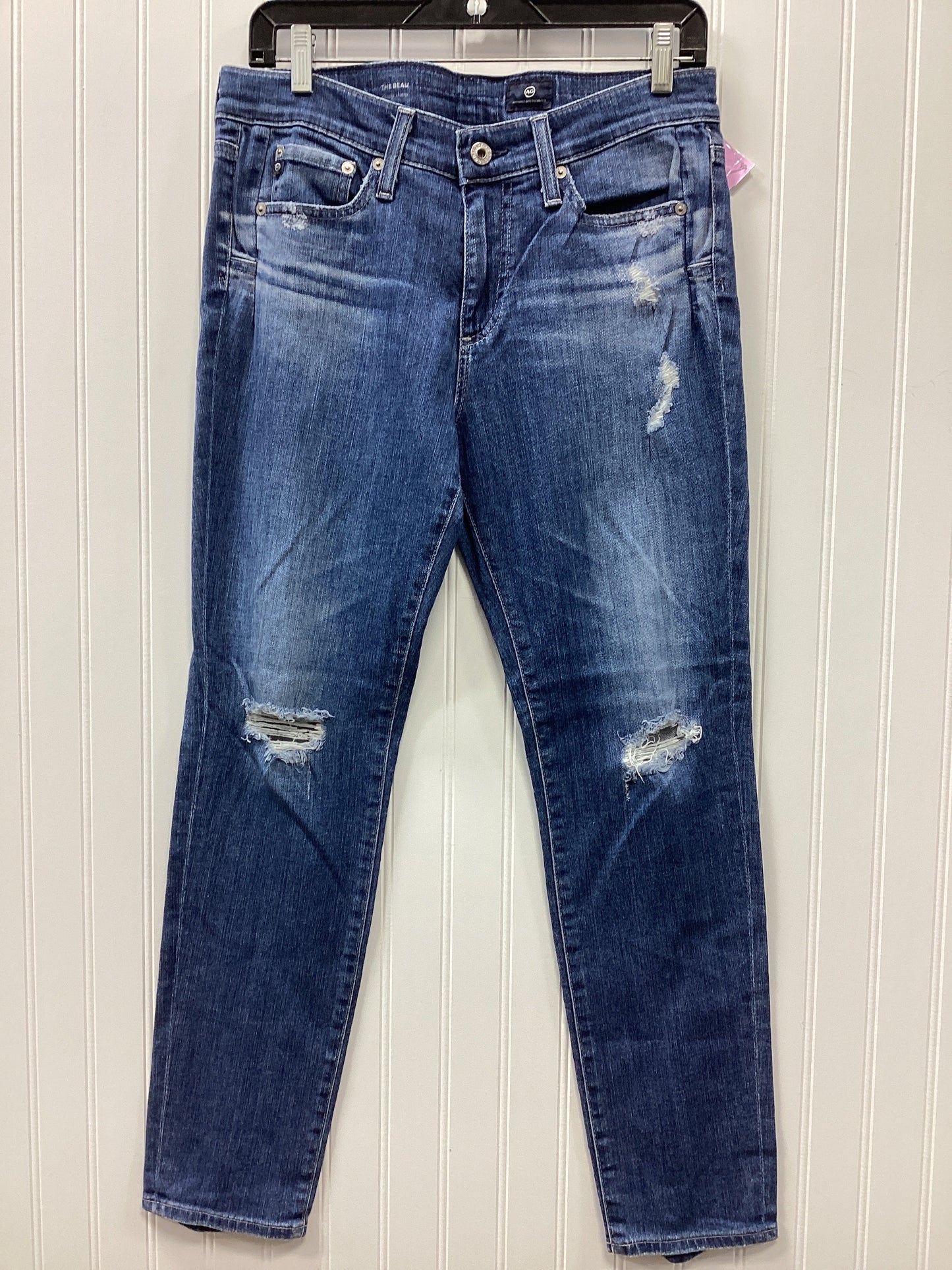 Jeans Skinny By Adriano Goldschmied In Blue Denim, Size:4