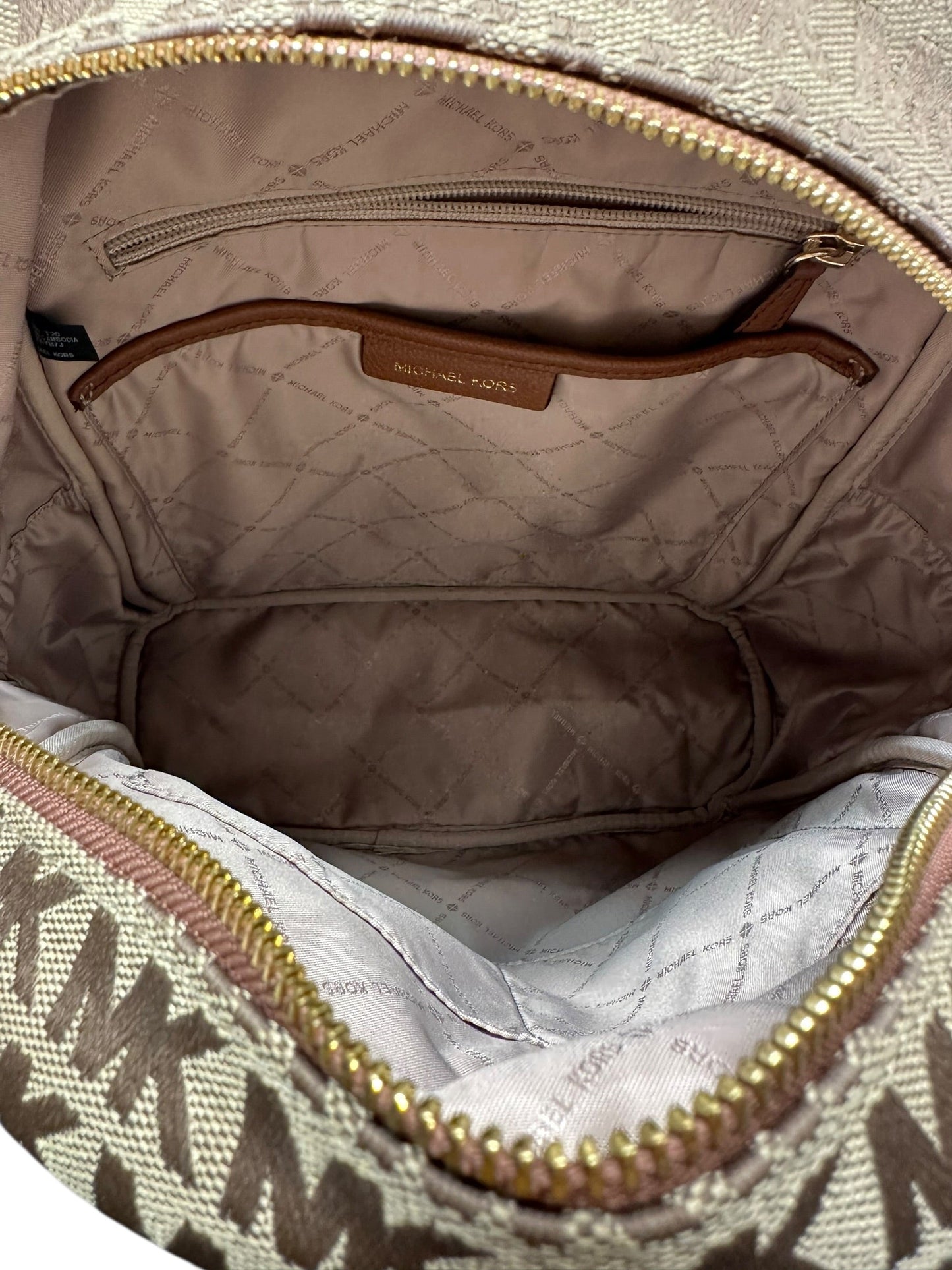 Backpack Designer By Michael Kors In Tan, Size:Large