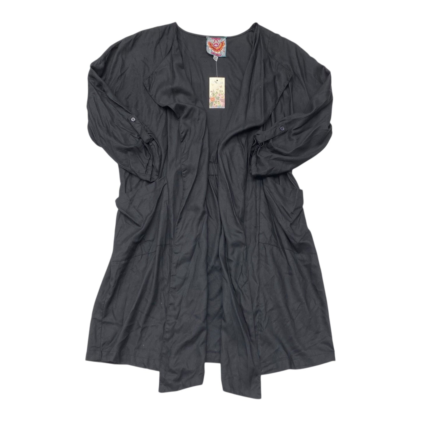 Cardigan Designer By Johnny Was In Black, Size:M