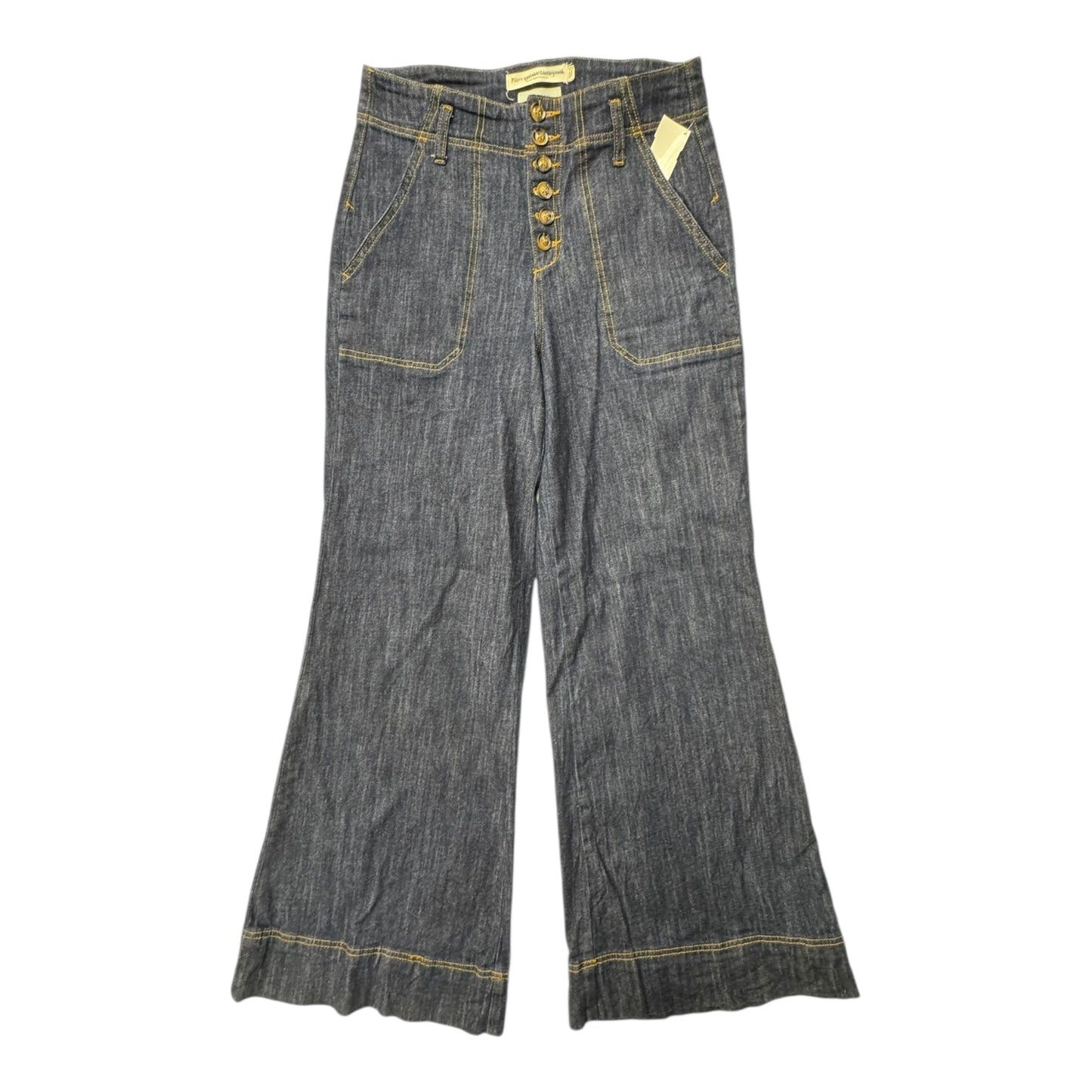 Jeans Wide Leg By Pilcro In Blue Denim, Size:4