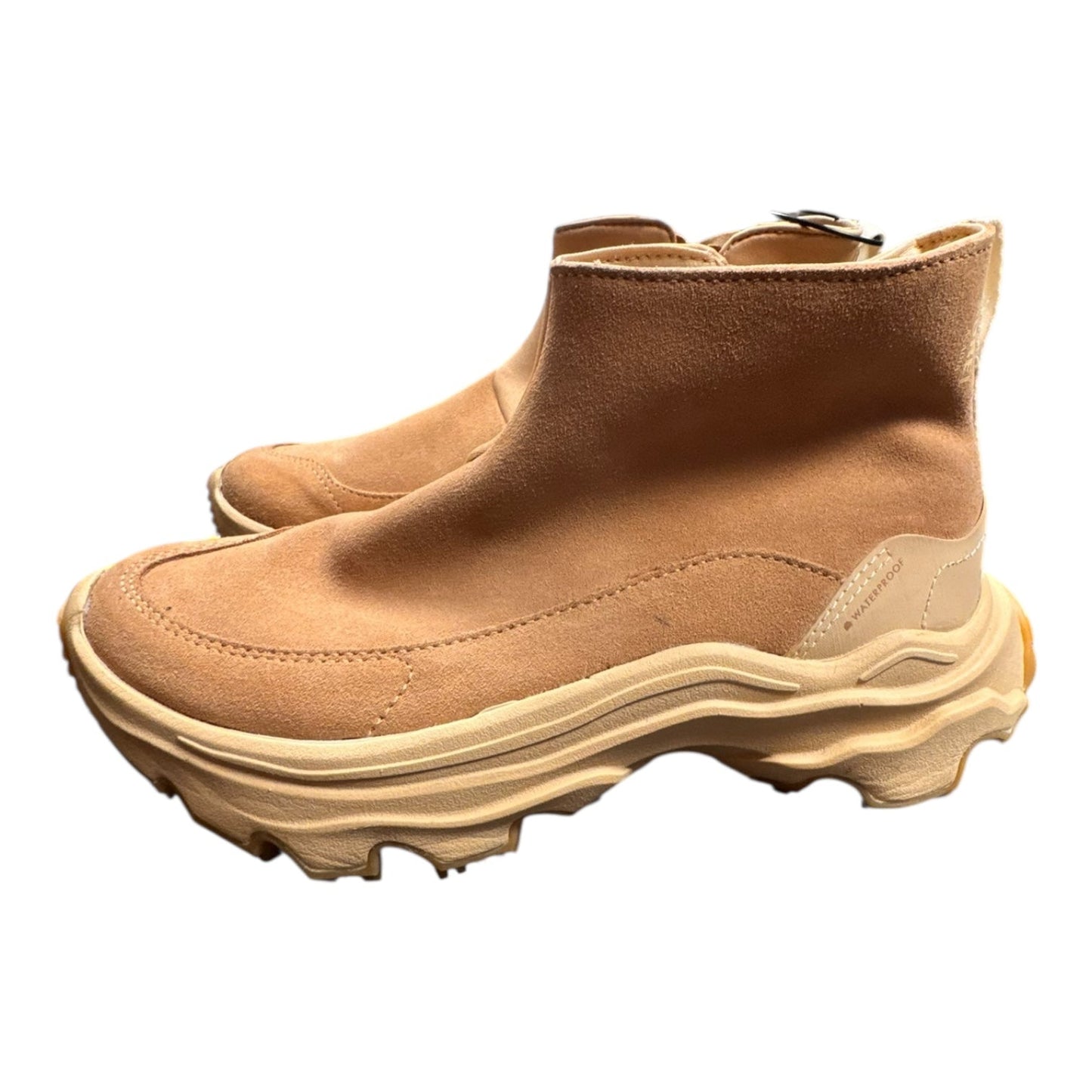 Boots Ankle Heels By Sorel In Tan, Size:7.5