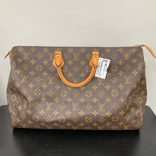 1982 Vintage Speedy 40 By Louis Vuitton In Brown Monogram, Size: 40