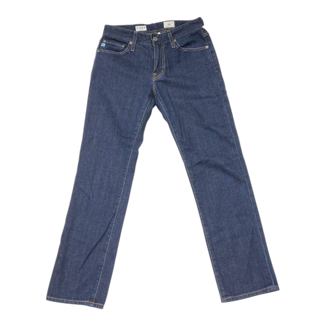 Jeans Straight By Adriano Goldschmied In Blue Denim, Size:6